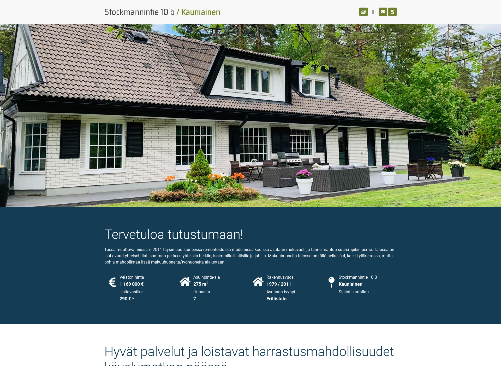 Skärmdump för stockmannintie10.fi