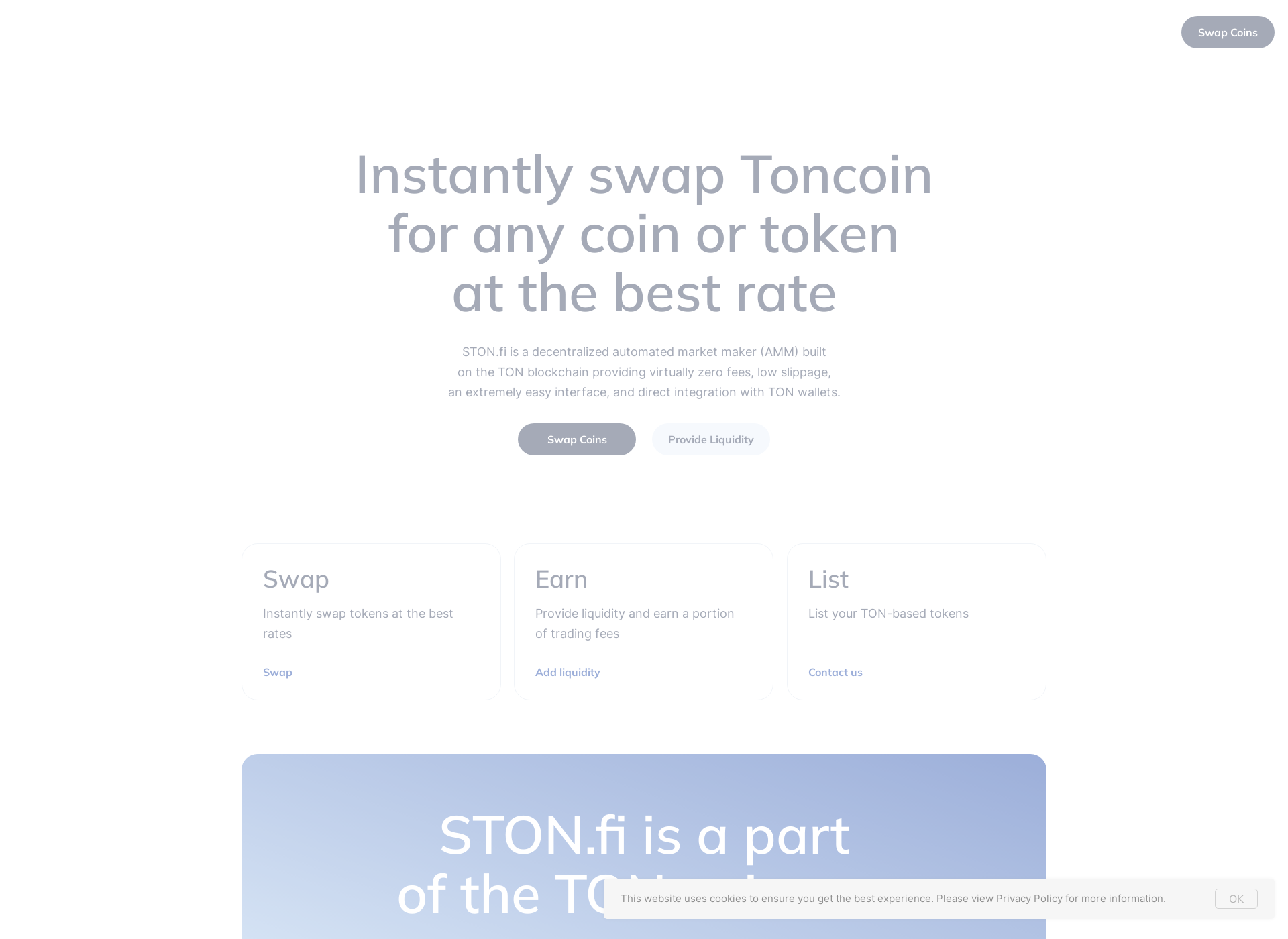 Screenshot for ston.fi