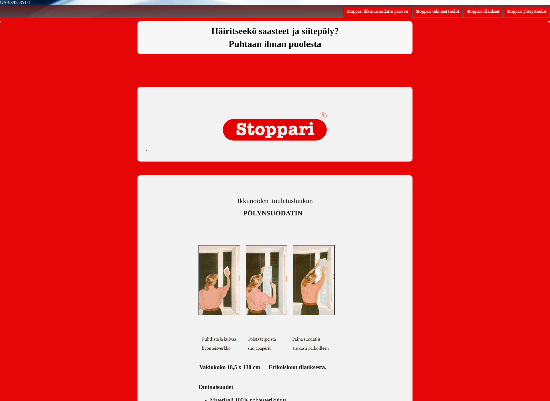 Screenshot for stoppari.fi