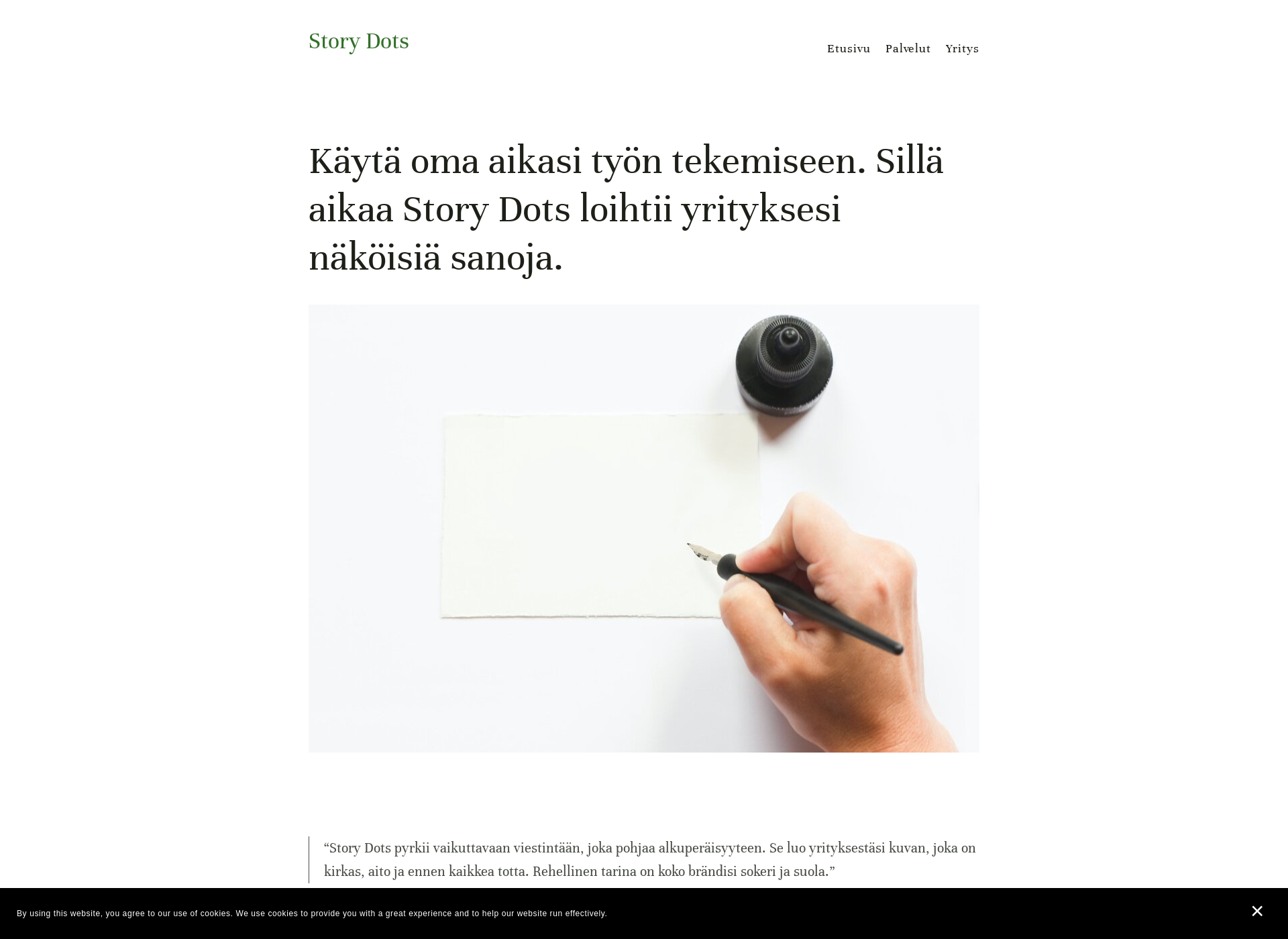 Screenshot for storydots.fi