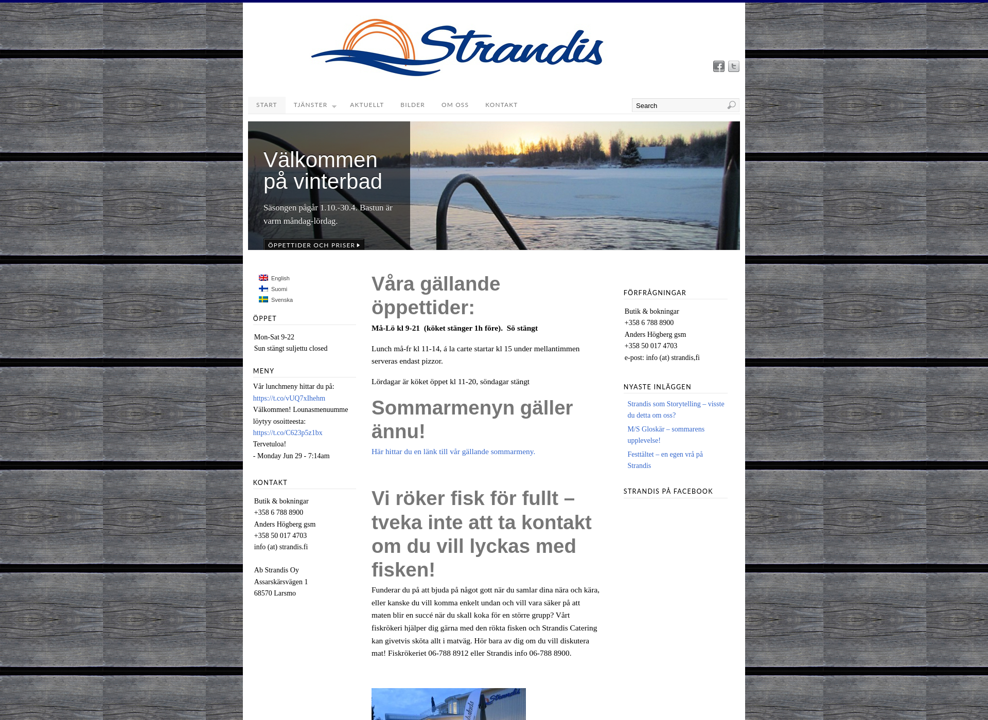Screenshot for strandis.fi