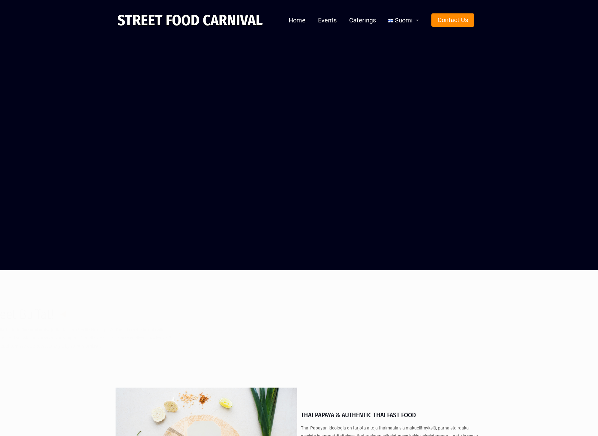 Skärmdump för streetfood.fi