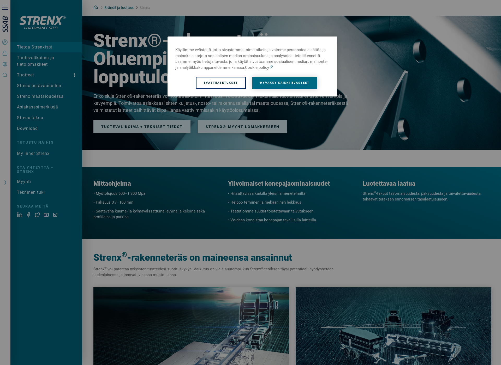 Screenshot for strenx.fi