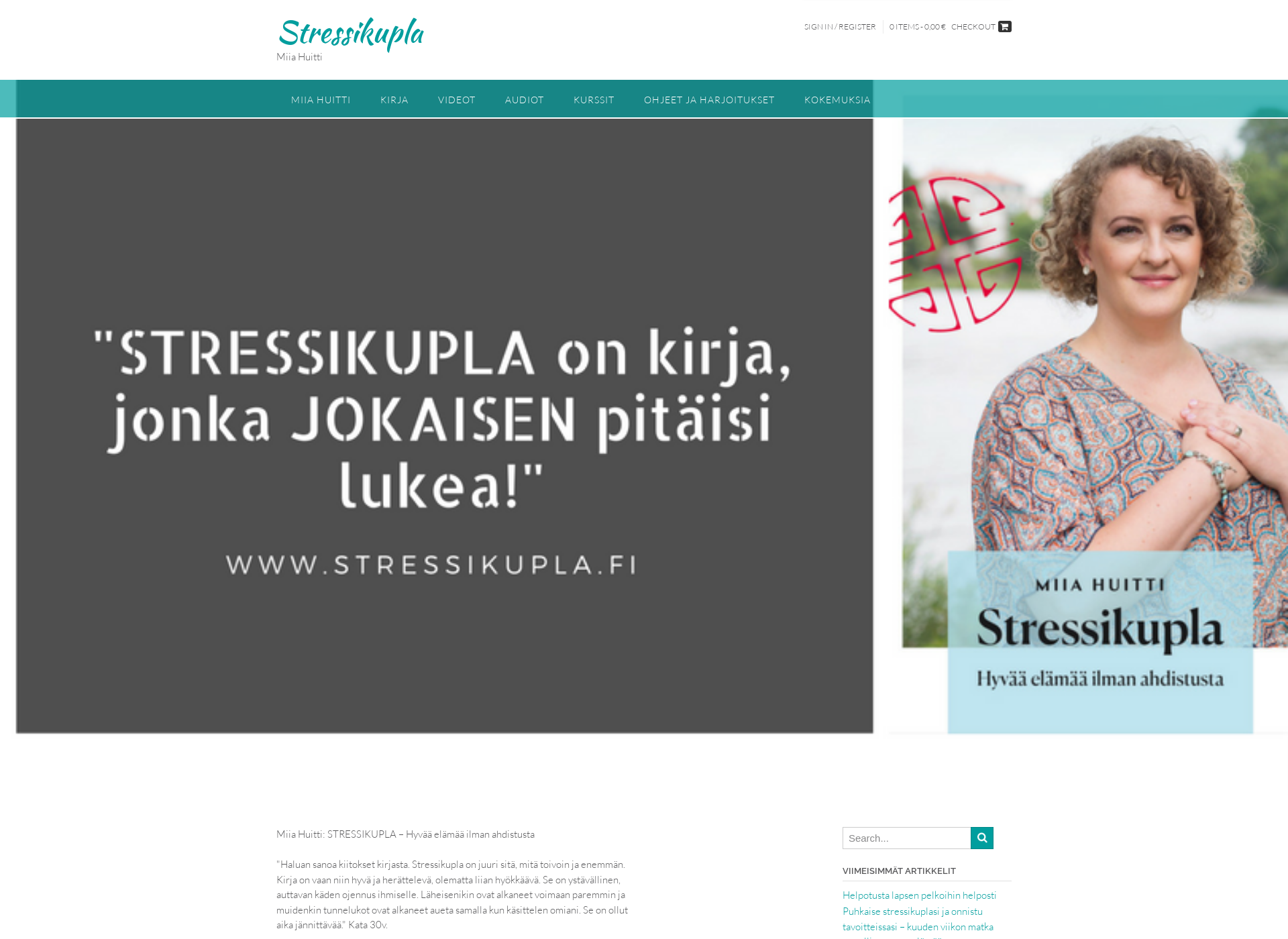 Screenshot for stressikupla.fi