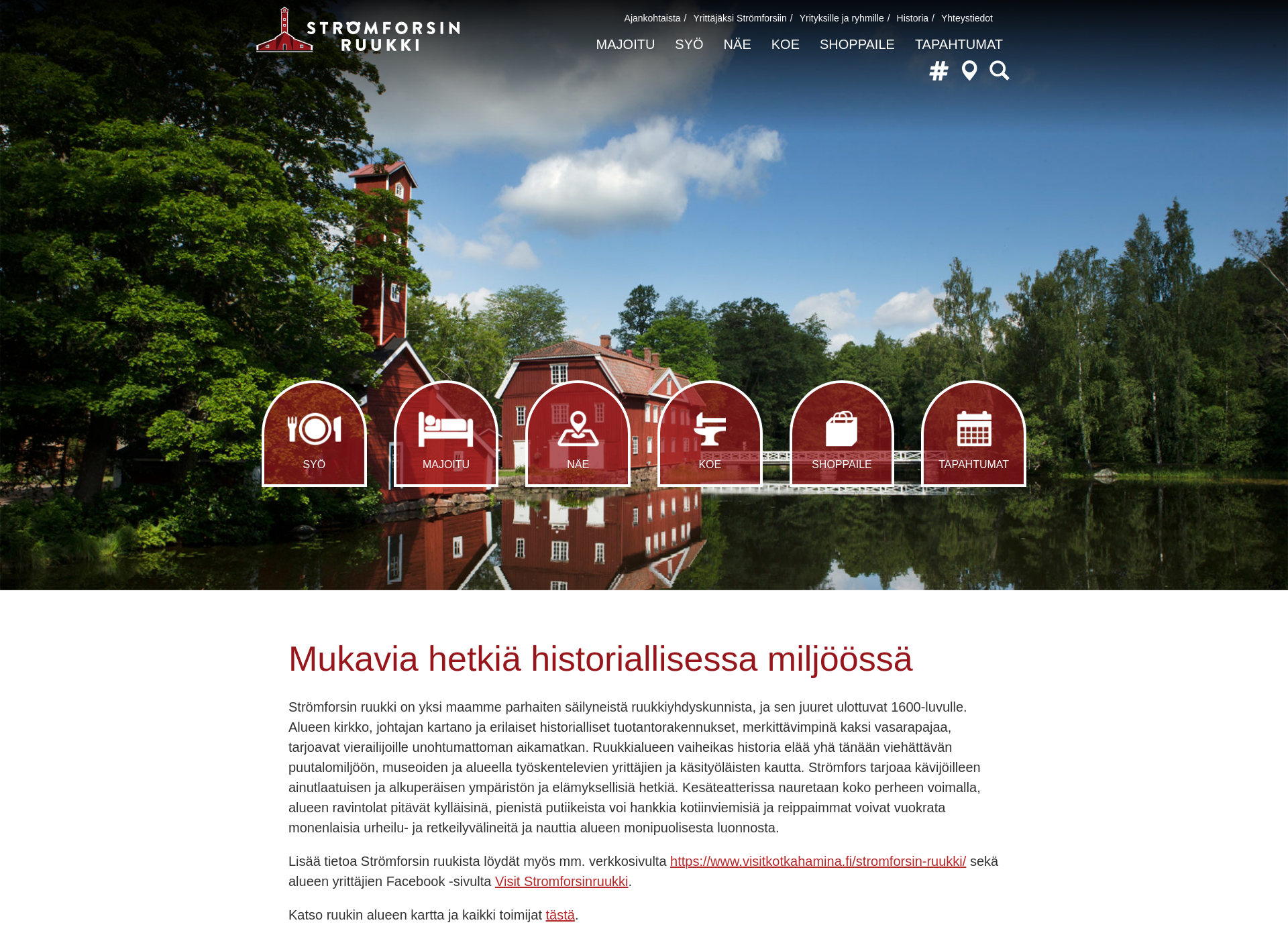 Screenshot for stromforsinruukki.fi