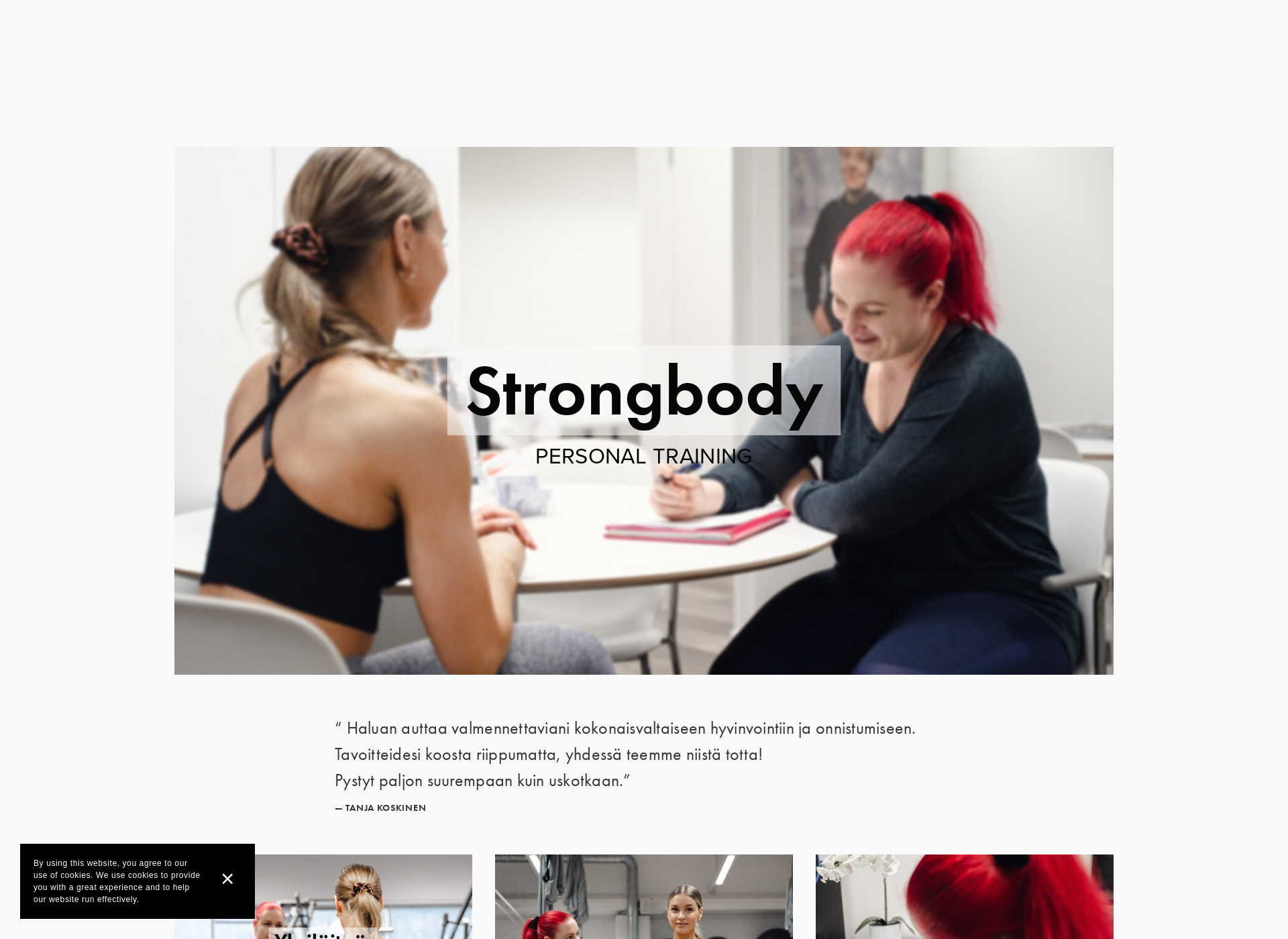 Screenshot for strongbody.fi