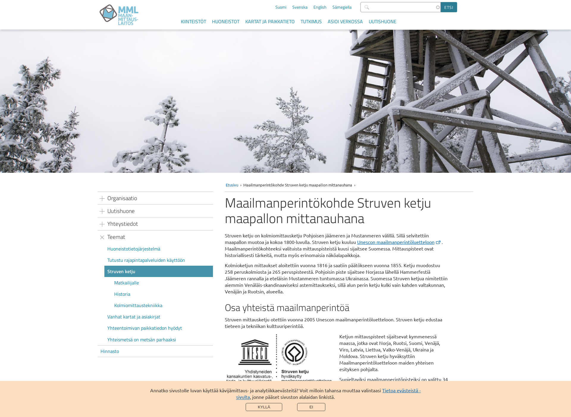 Screenshot for struvenketju.fi