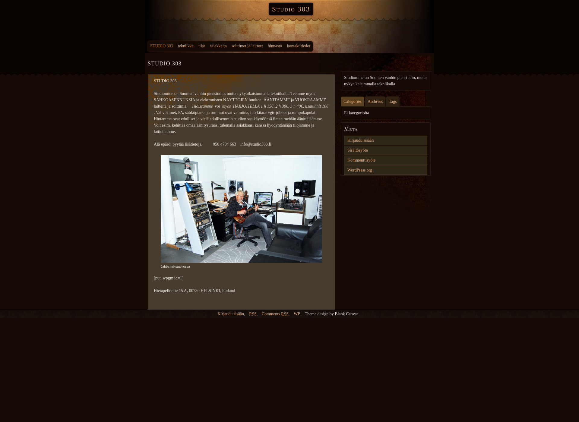 Screenshot for studio303.fi