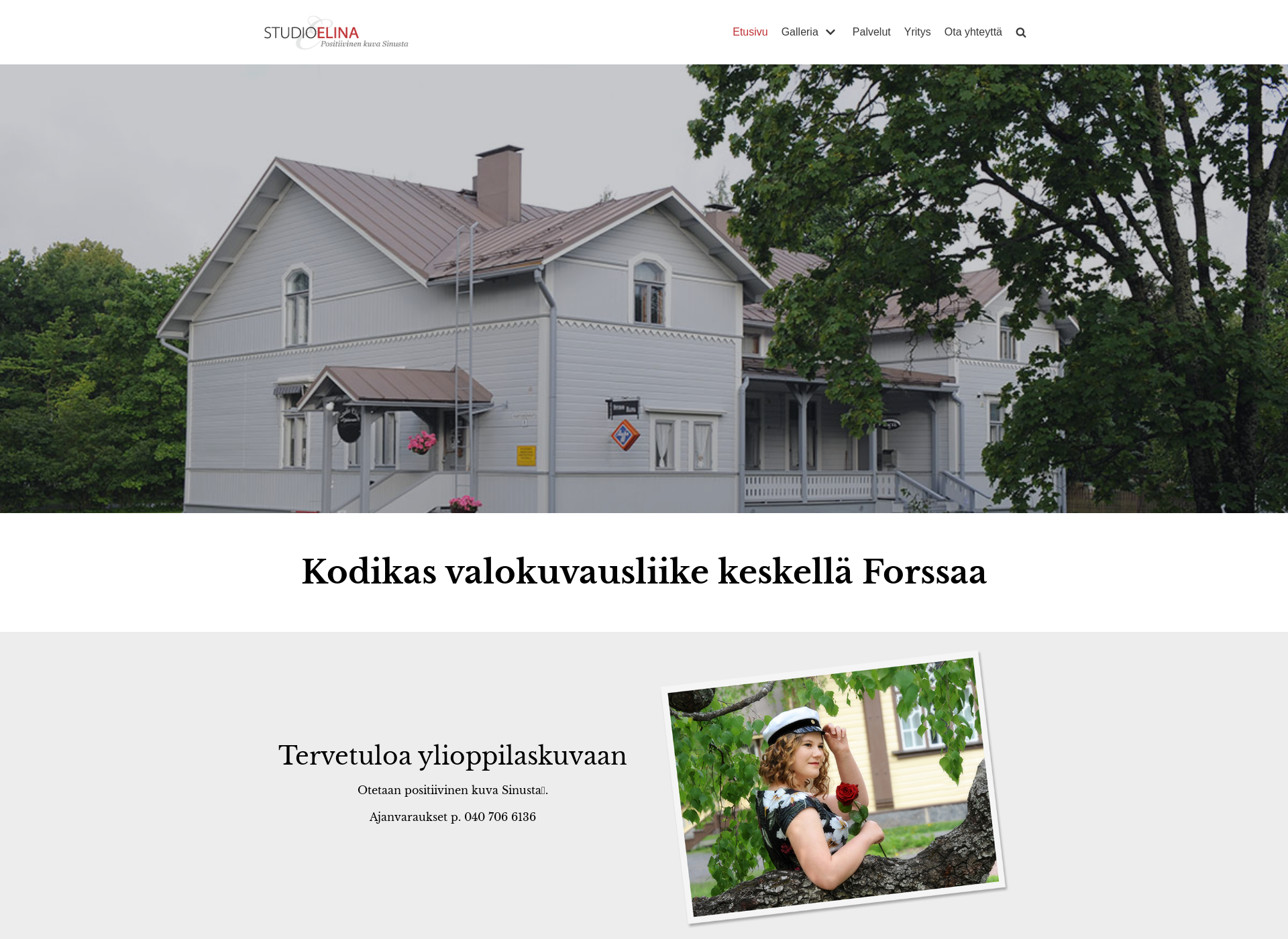 Skärmdump för studioelina.fi