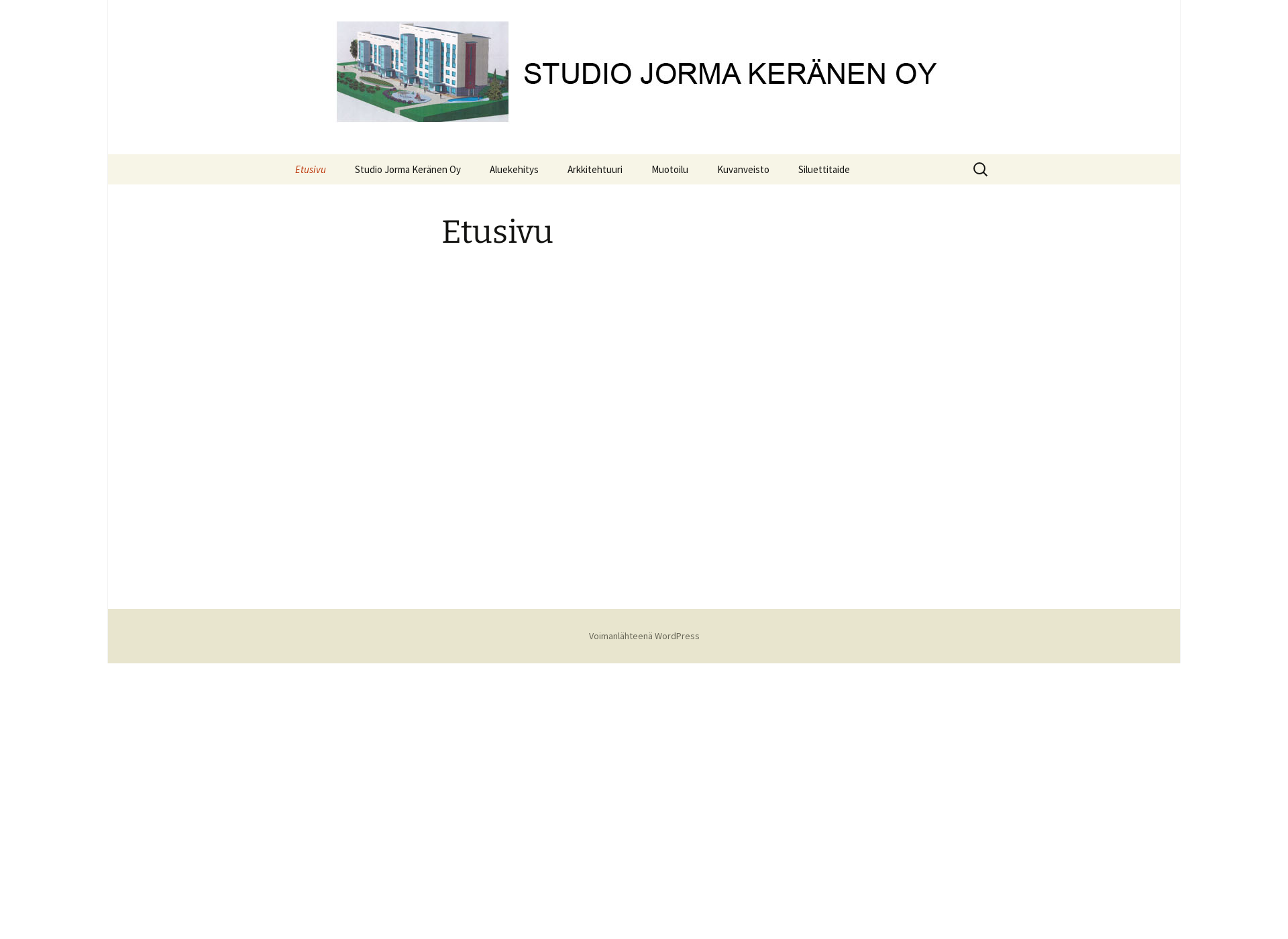 Skärmdump för studiokeranen.fi