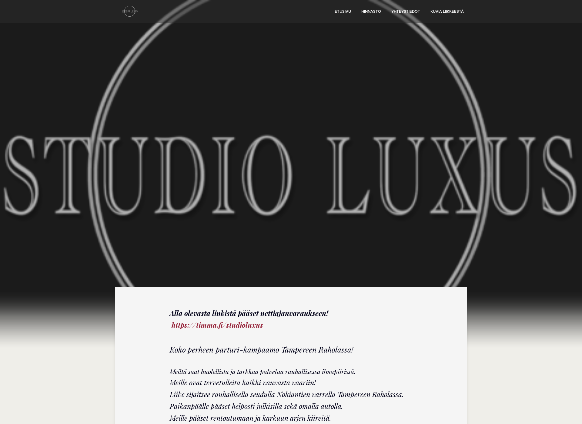 Screenshot for studioluxus.fi