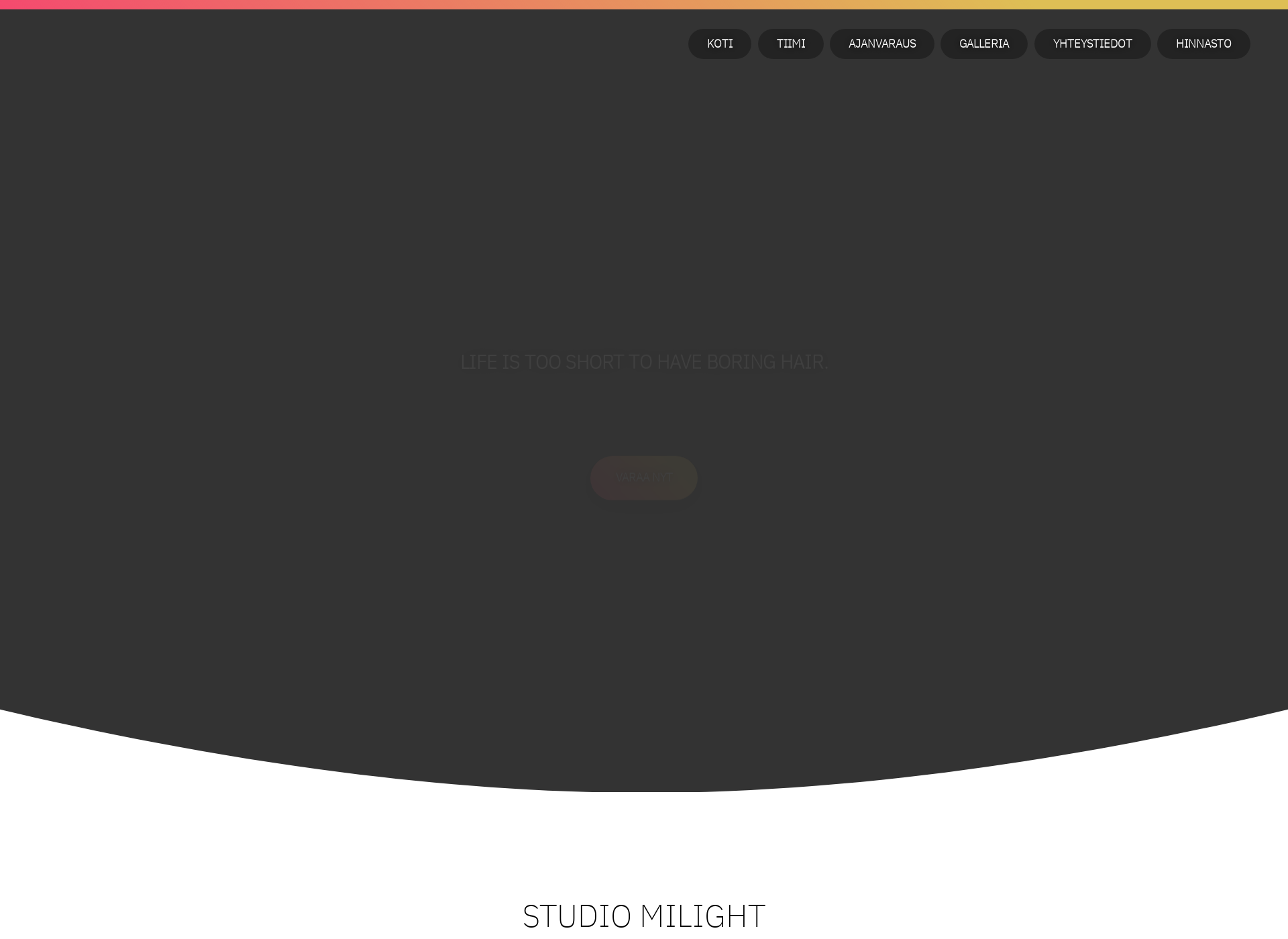 Screenshot for studiomilight.fi