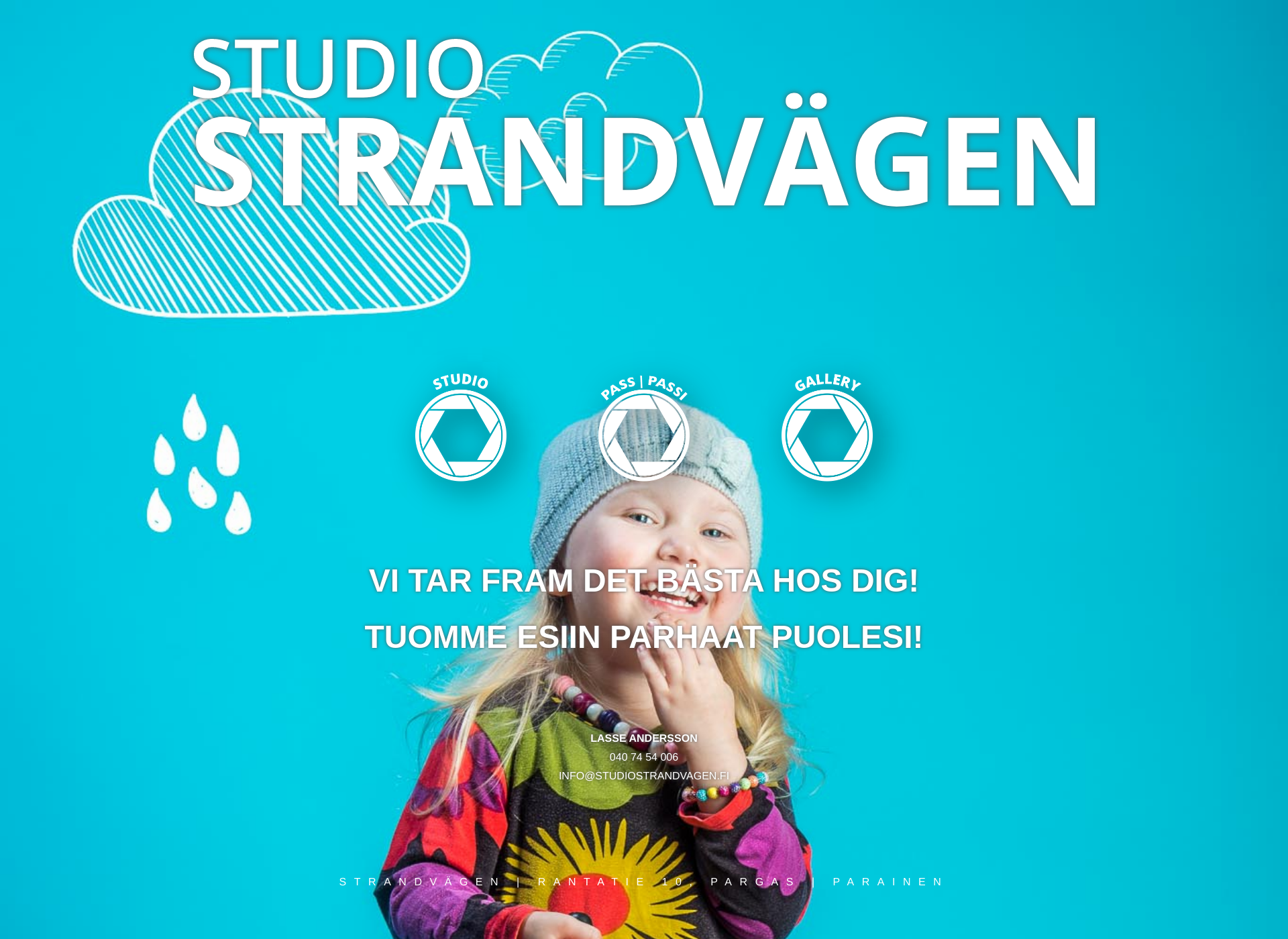 Skärmdump för studiostrandvagen.fi