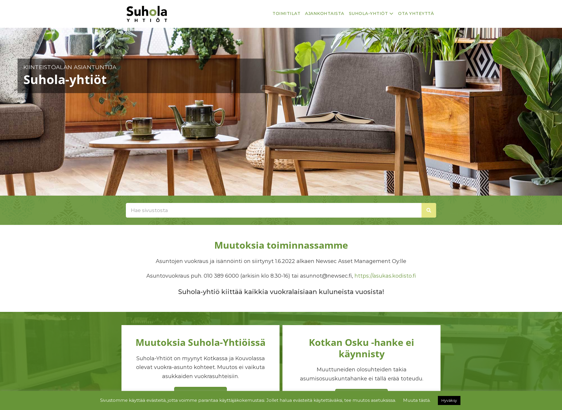 Screenshot for suhola.fi