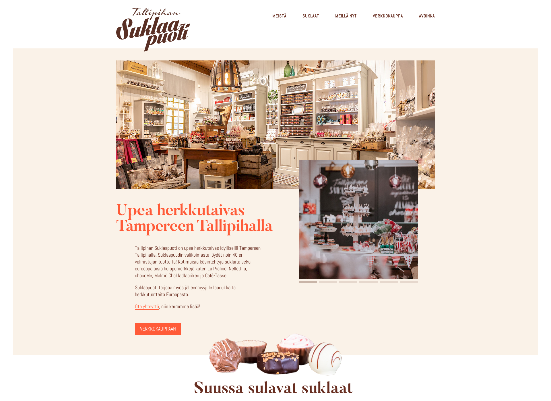 Screenshot for suklaapuoti.fi
