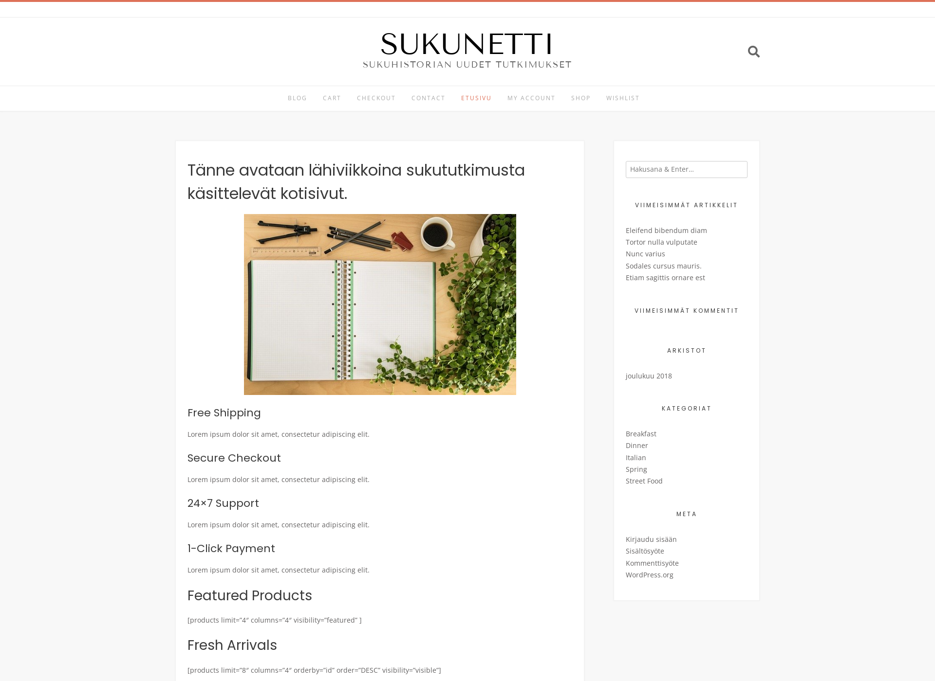 Screenshot for sukunetti.fi