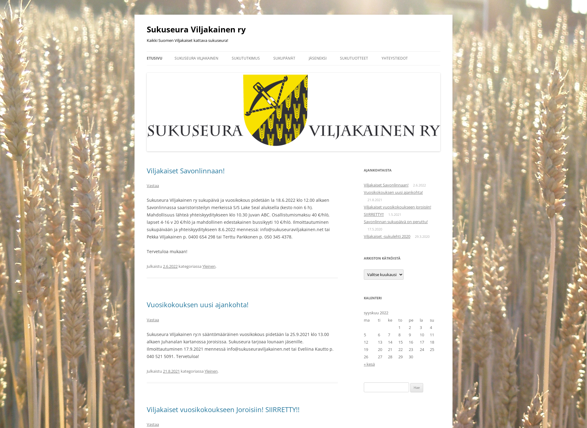 Screenshot for sukuseuraviljakainen.fi