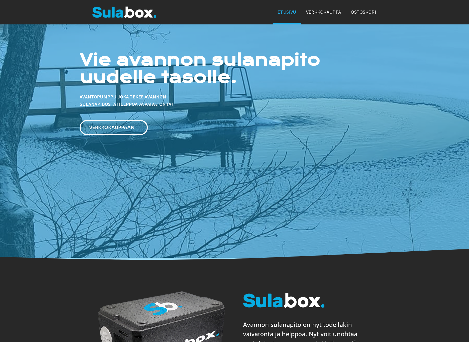 Skärmdump för sulabox.fi