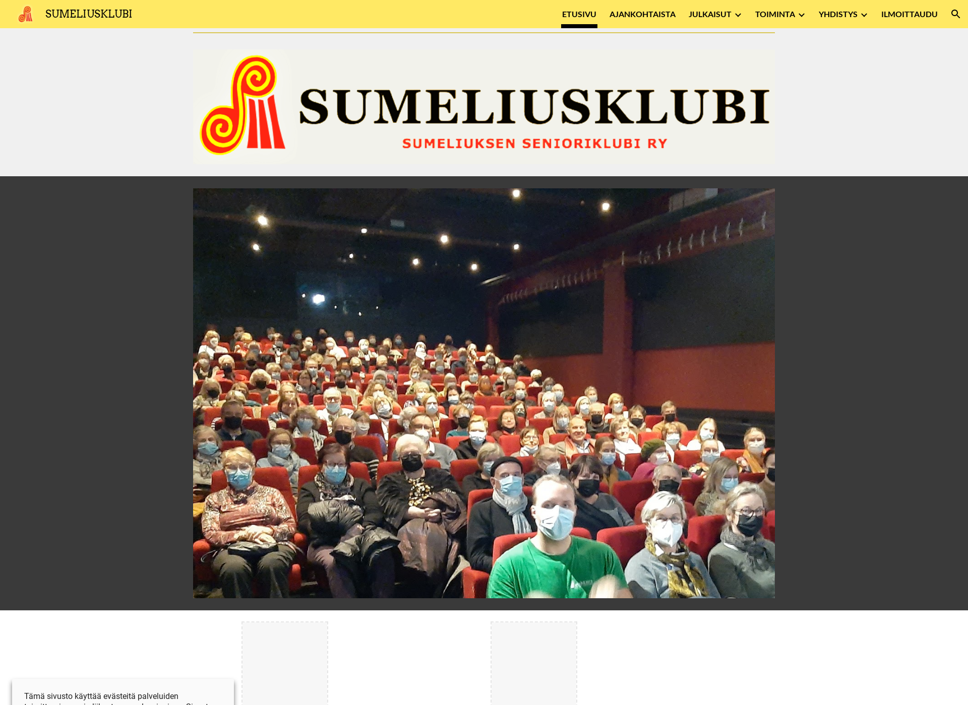 Näyttökuva sumeliusklubi.fi