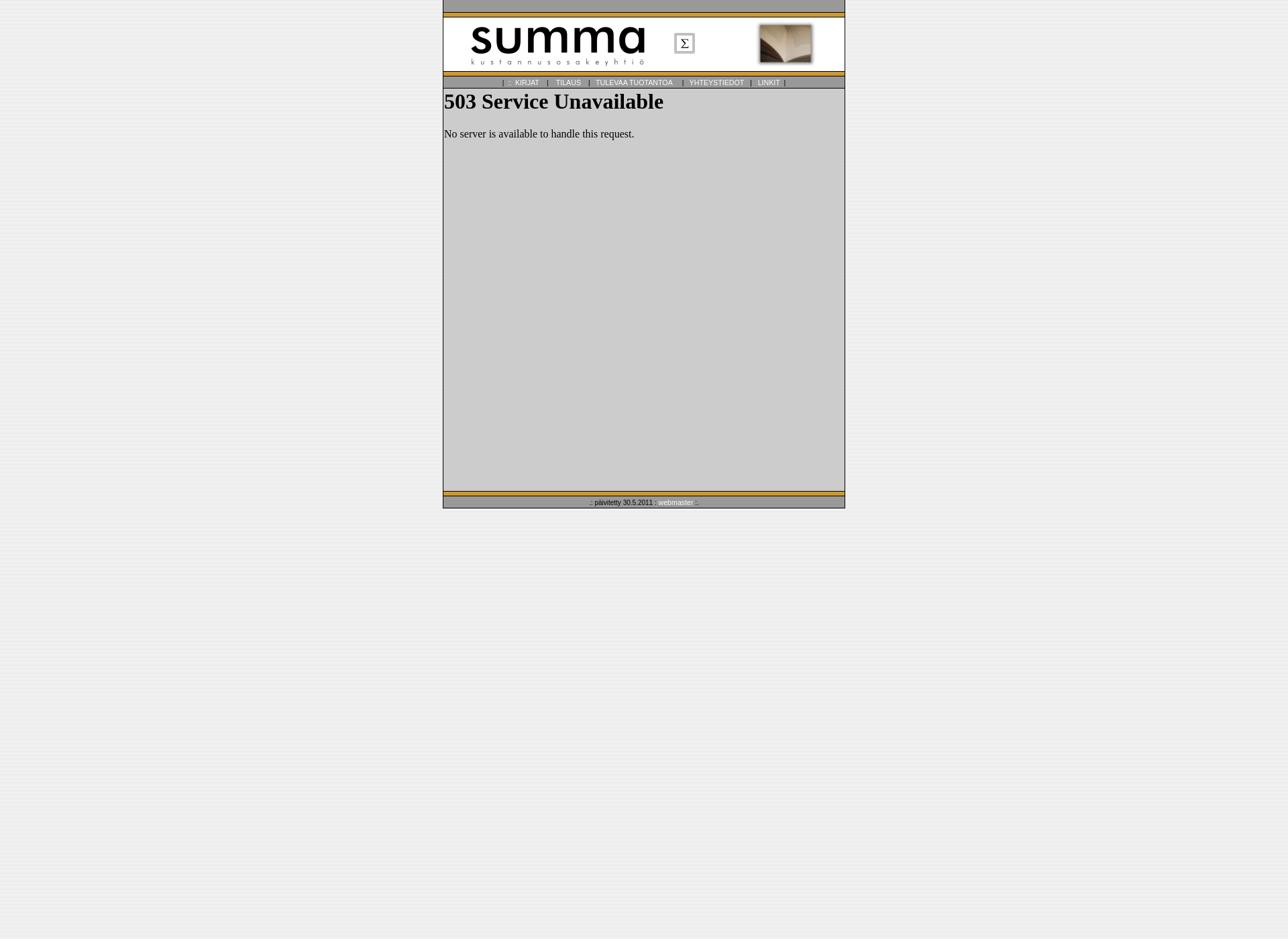 Screenshot for summakustannus.fi