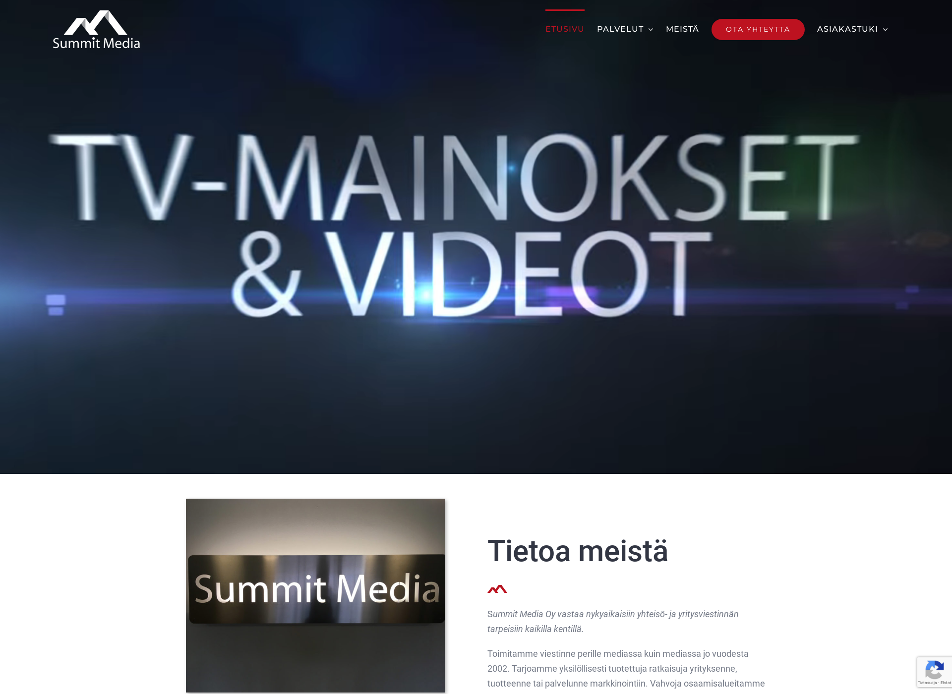 Skärmdump för summitmedia.fi