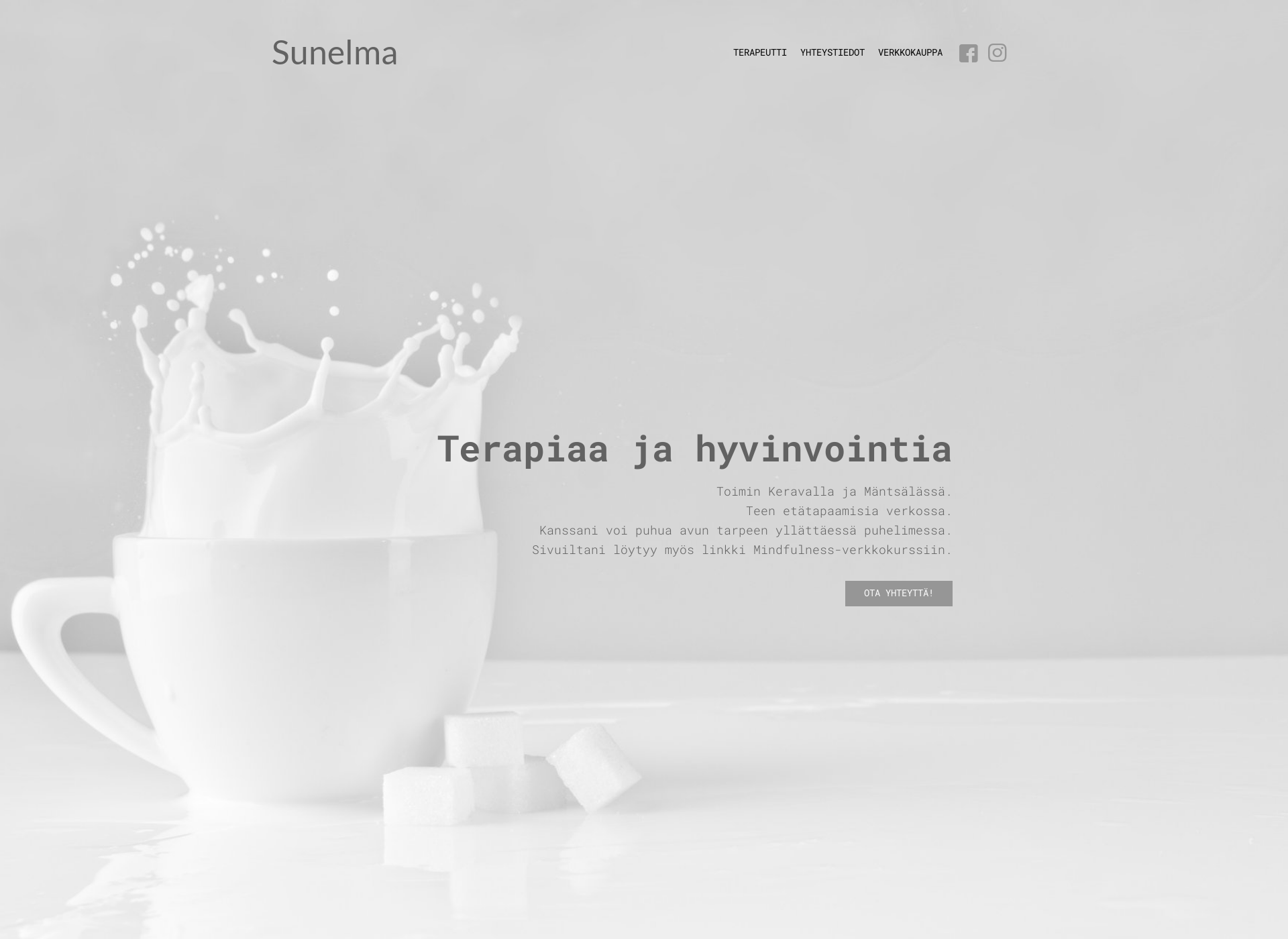 Skärmdump för sunelma.fi