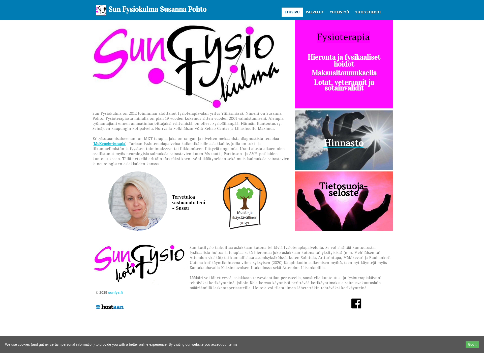 Screenshot for sunfys.fi