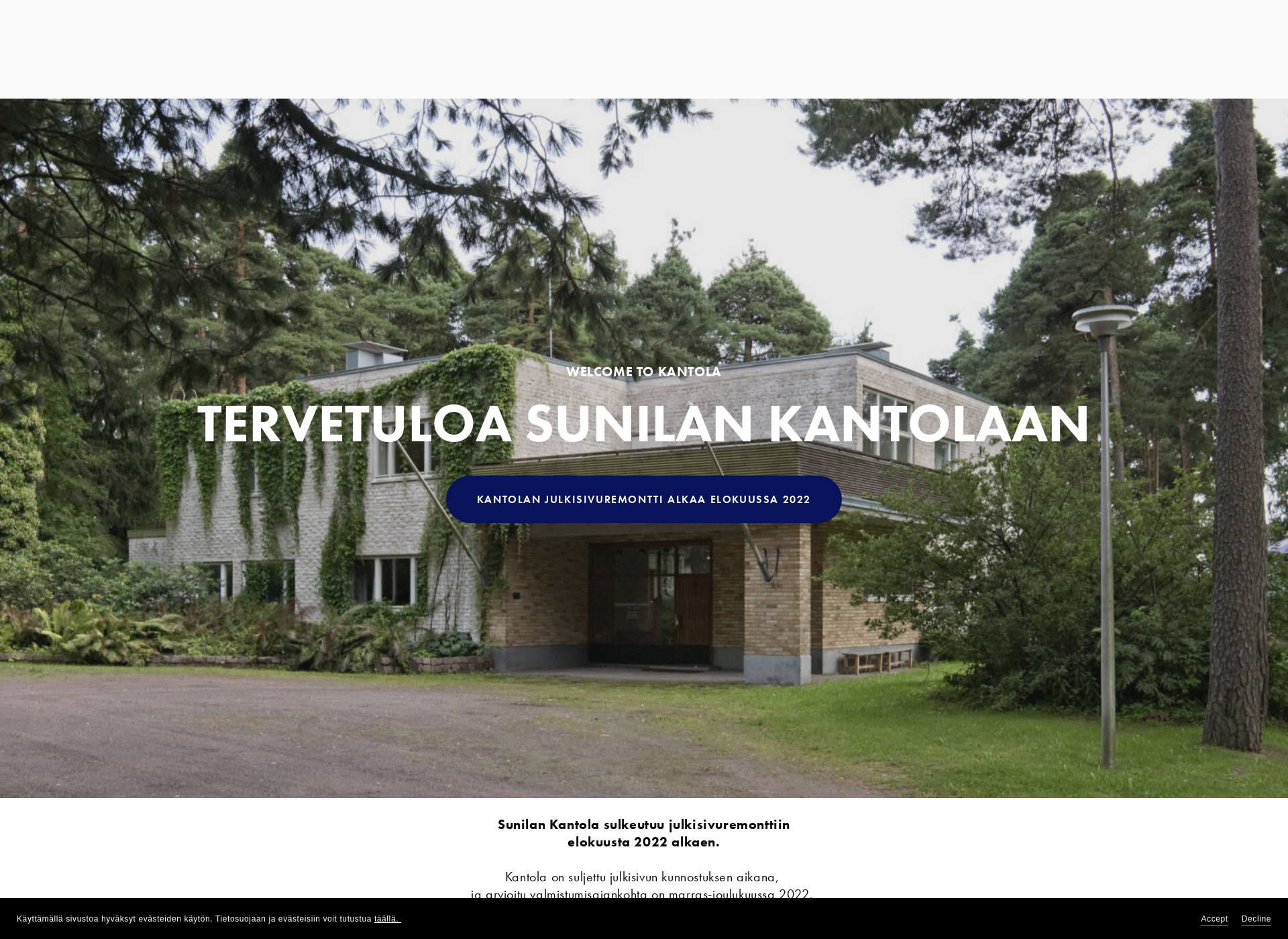 Skärmdump för sunilakantola.fi