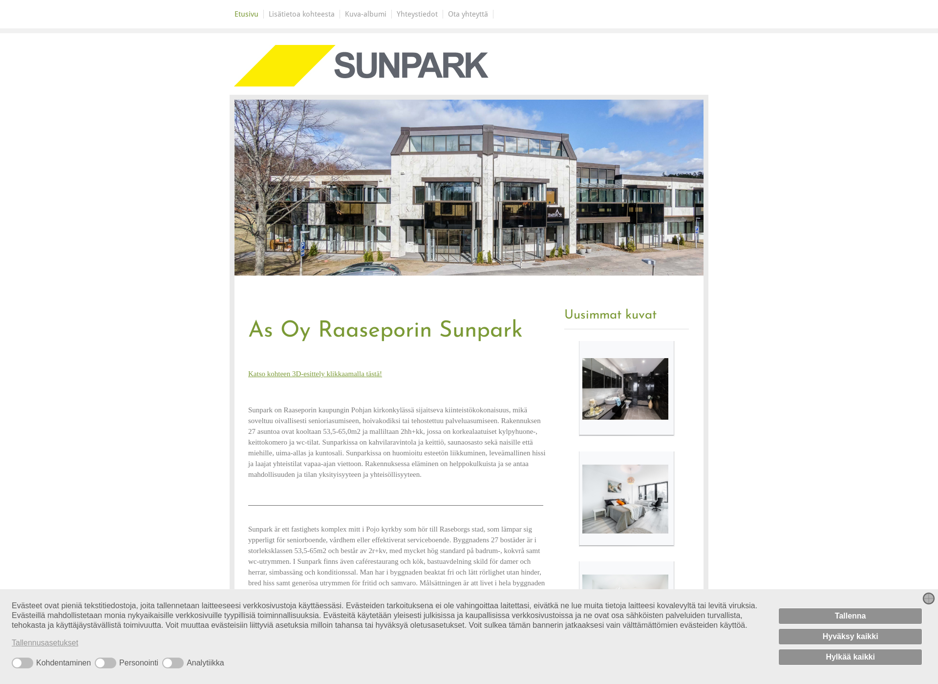 Screenshot for sunpark.fi