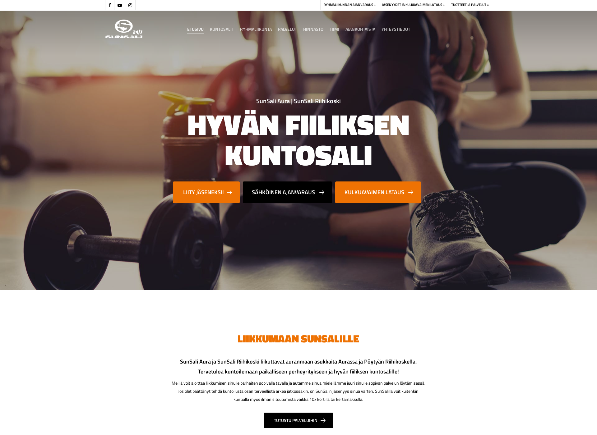 Screenshot for sunsali.fi