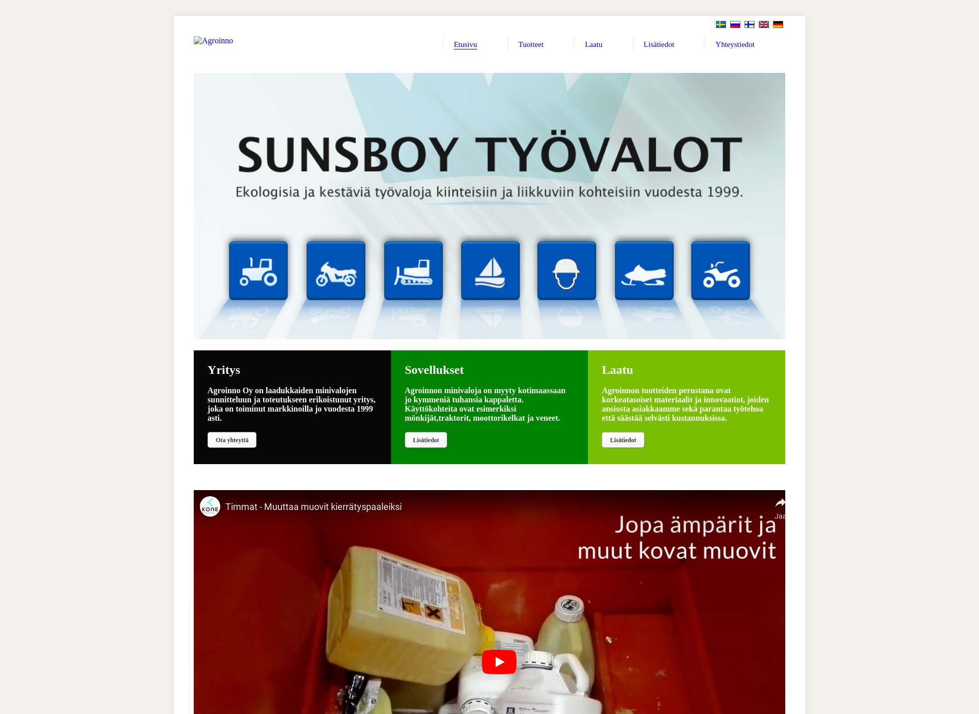 Screenshot for sunsboy.fi