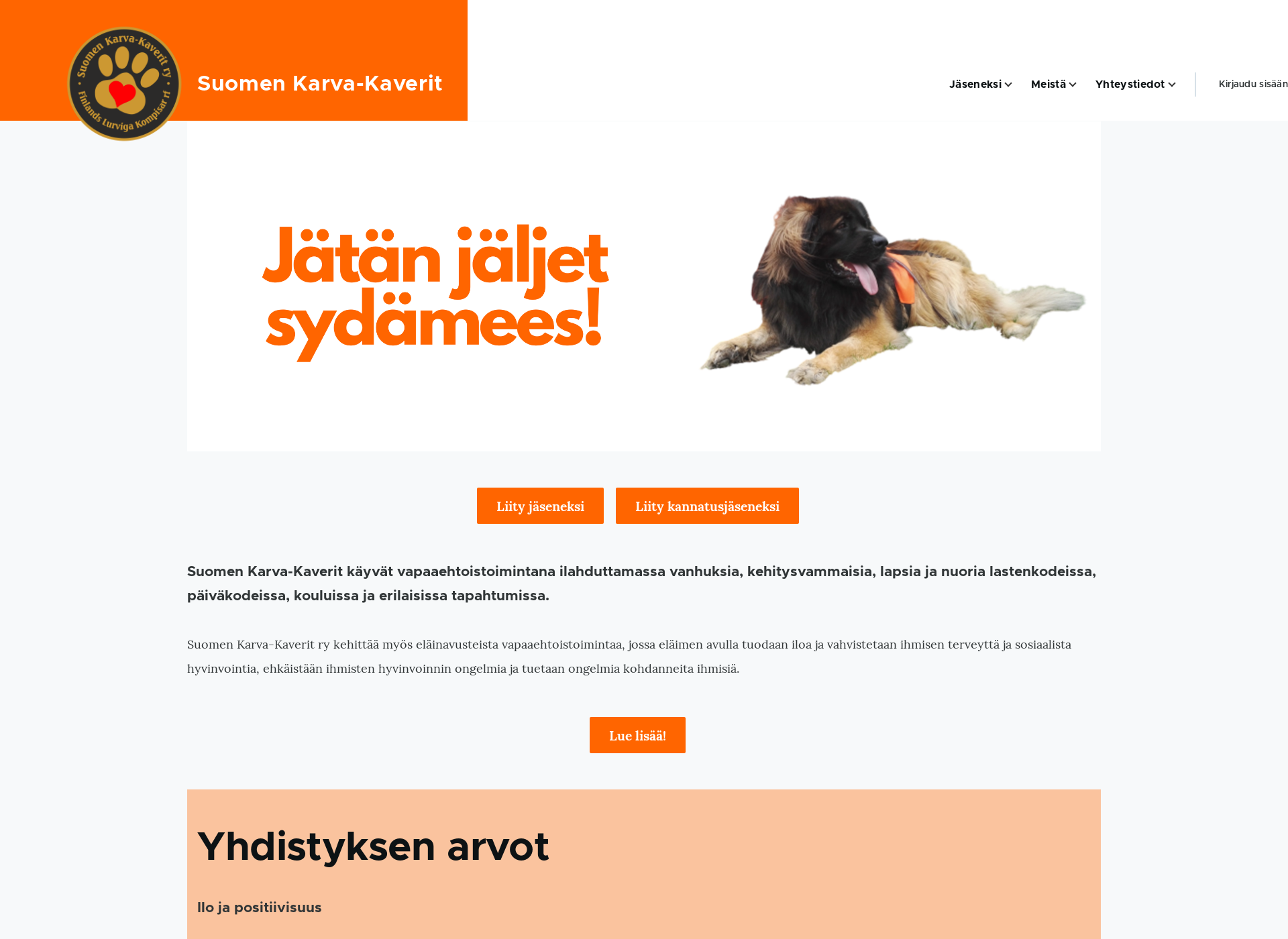 Screenshot for suomenkarvakaverit.fi