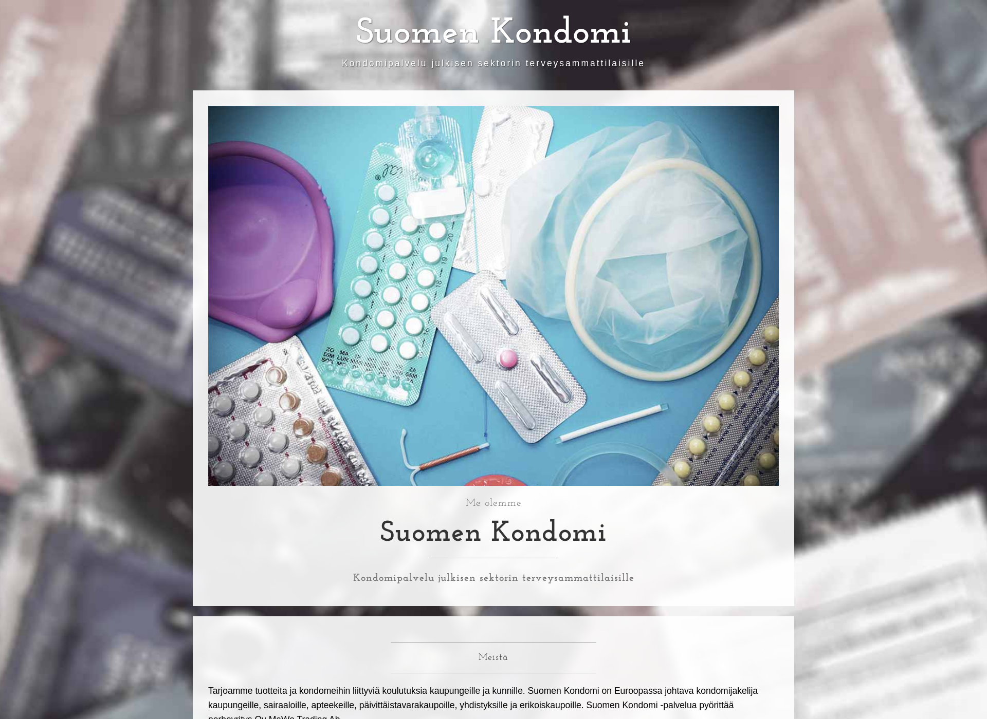 Screenshot for suomenkondomi.fi