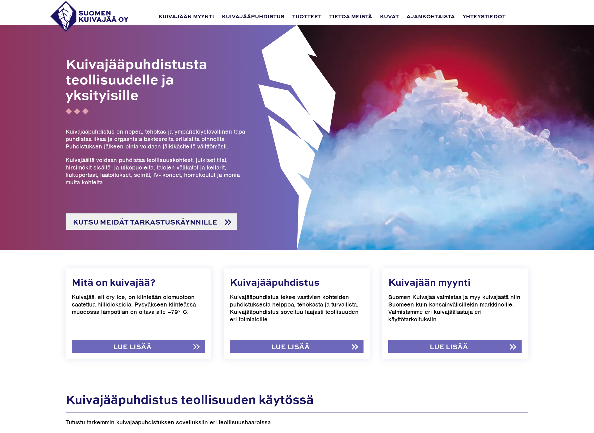 Skärmdump för suomenkuivajaa.fi