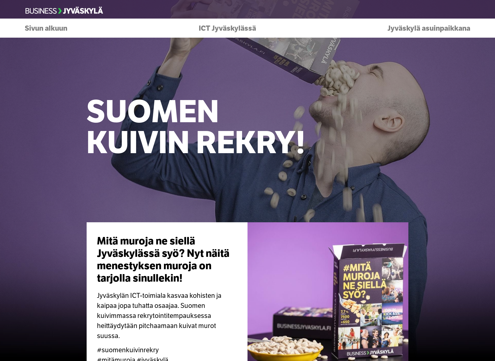 Screenshot for suomenkuivinrekry.fi