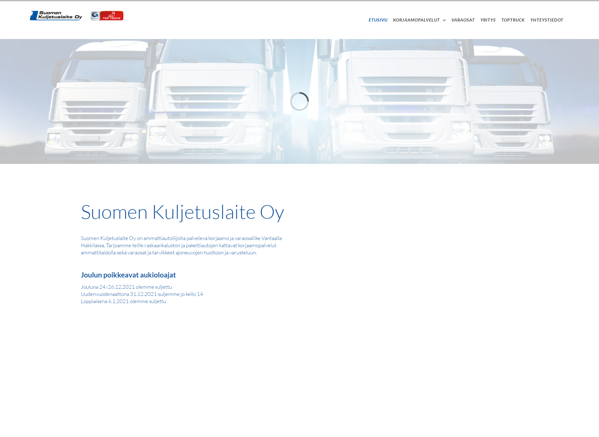 Screenshot for suomenkuljetuslaite.fi