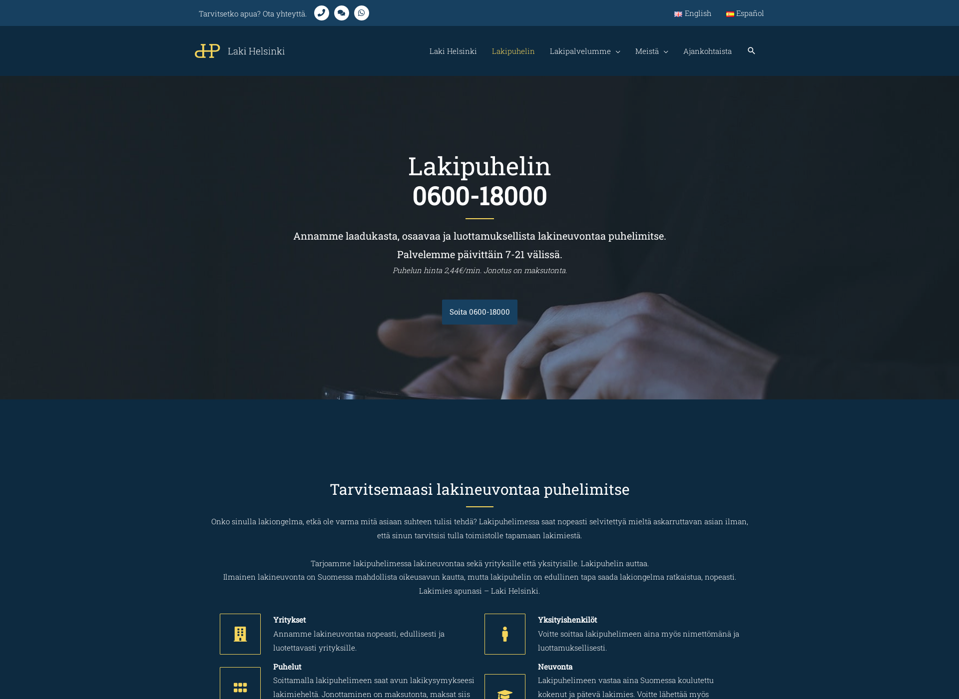 Screenshot for suomenlakipuhelin.fi