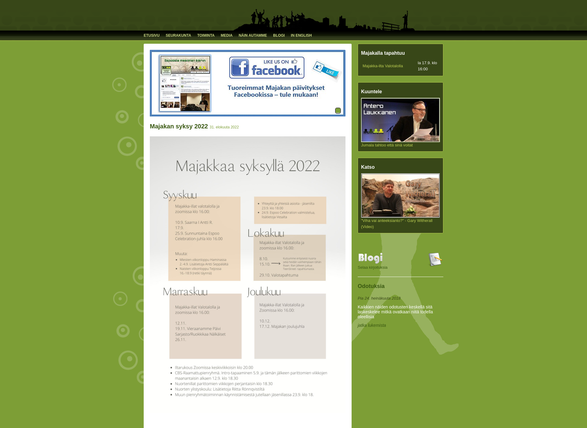 Screenshot for suomenmajakka.fi