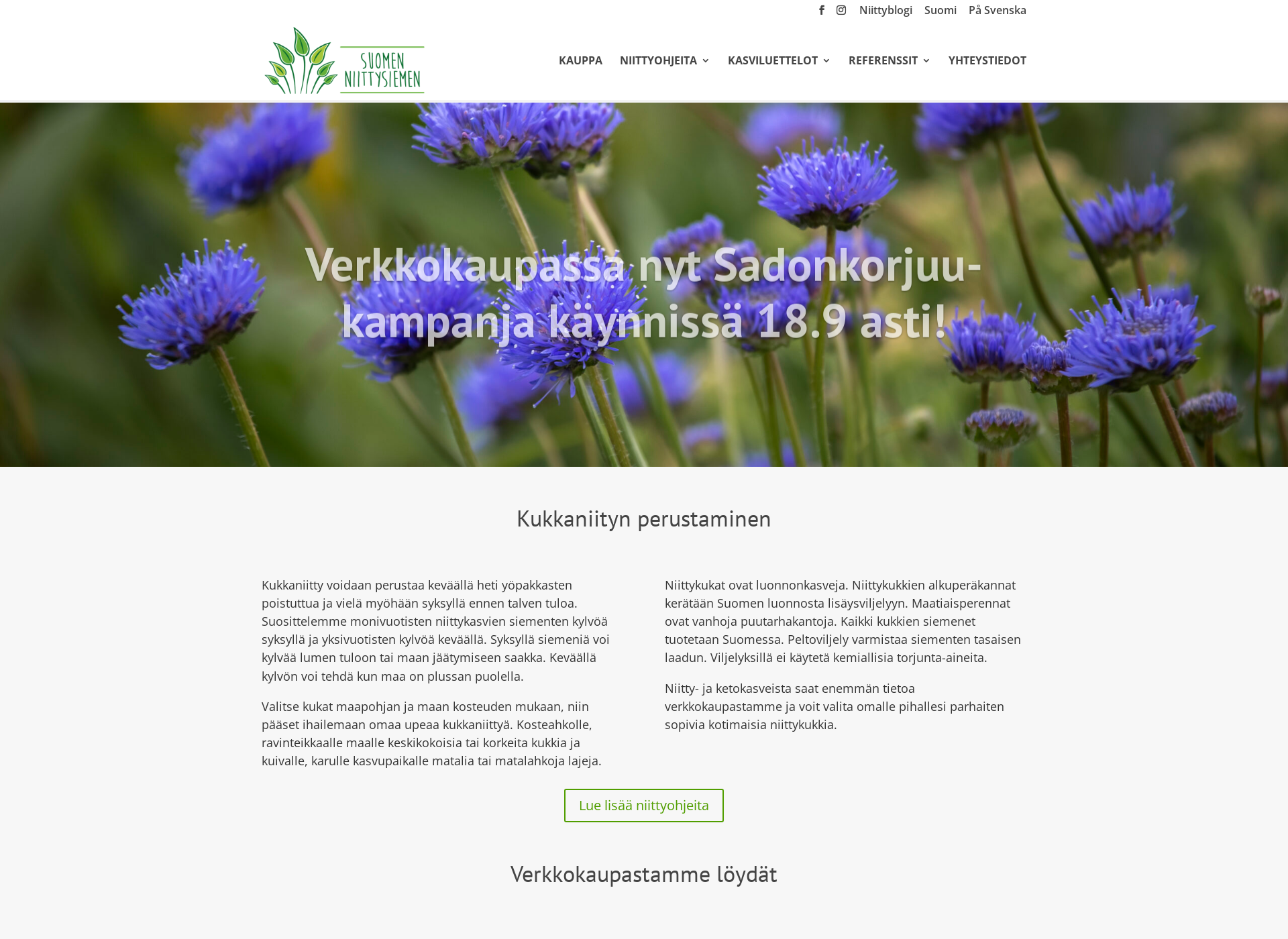 Screenshot for suomenniittysiemen.fi