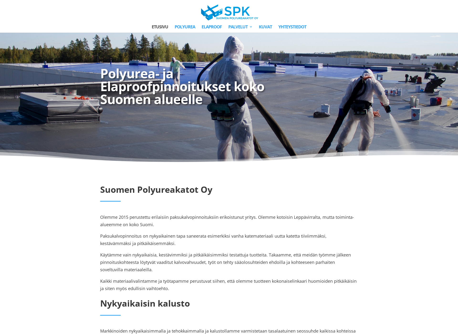 Skärmdump för suomenpolyureakatot.fi