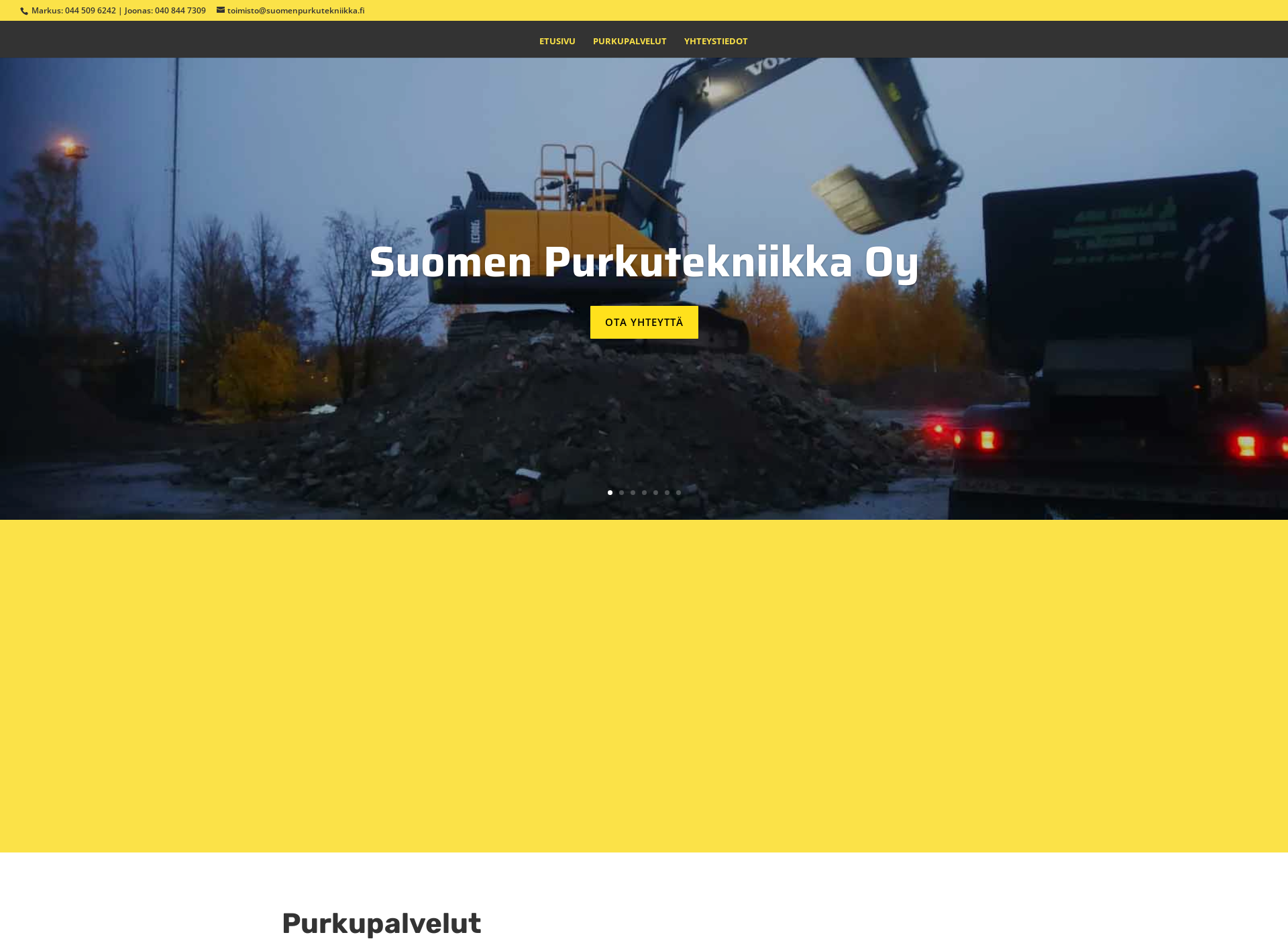 Screenshot for suomenpurkutekniikka.fi
