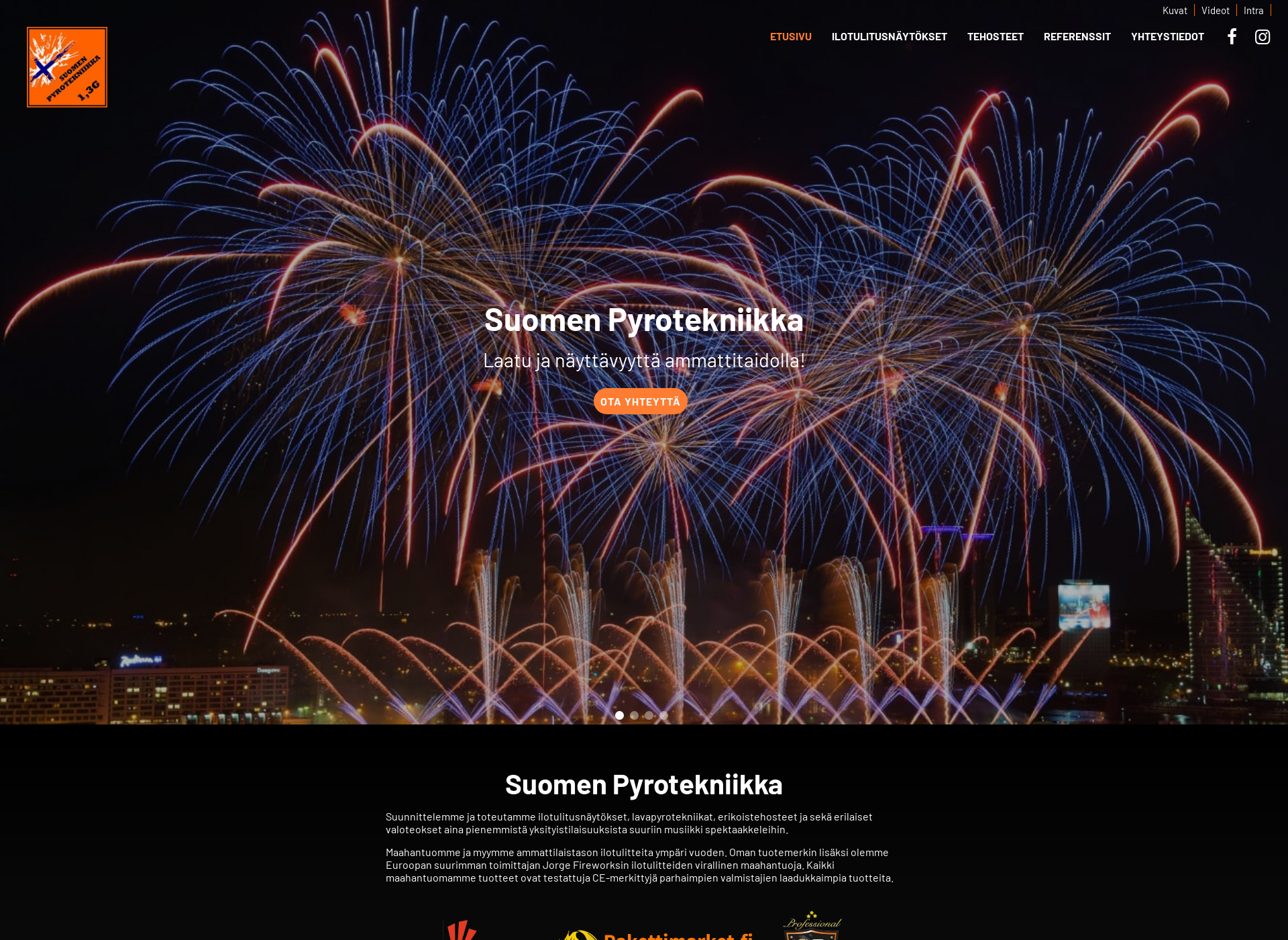 Screenshot for suomenpyrotekniikka.fi