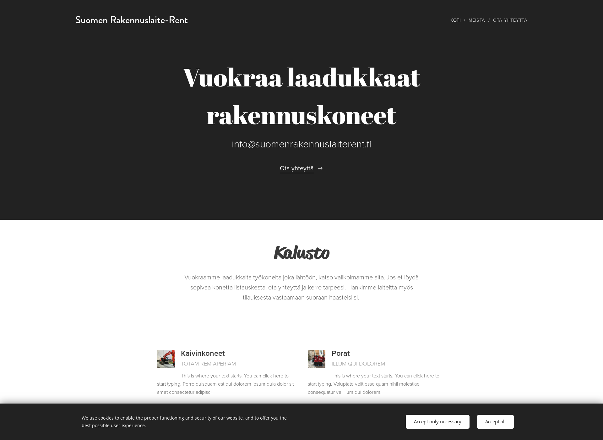 Screenshot for suomenrakennuslaiterent.fi