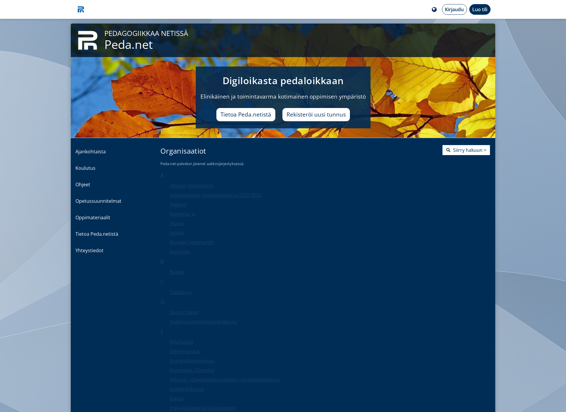 Screenshot for suomenrehtorit.fi