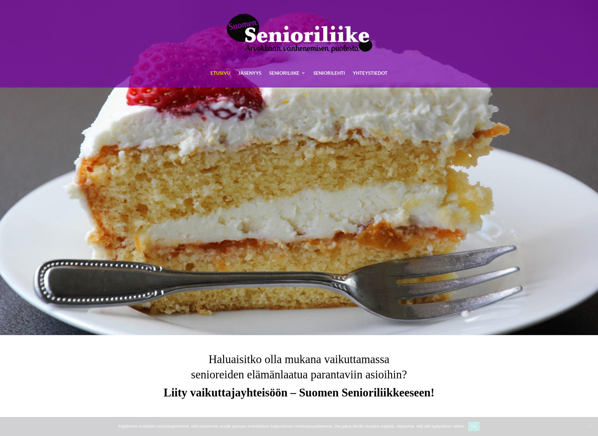 Screenshot for suomensenioriliike.fi