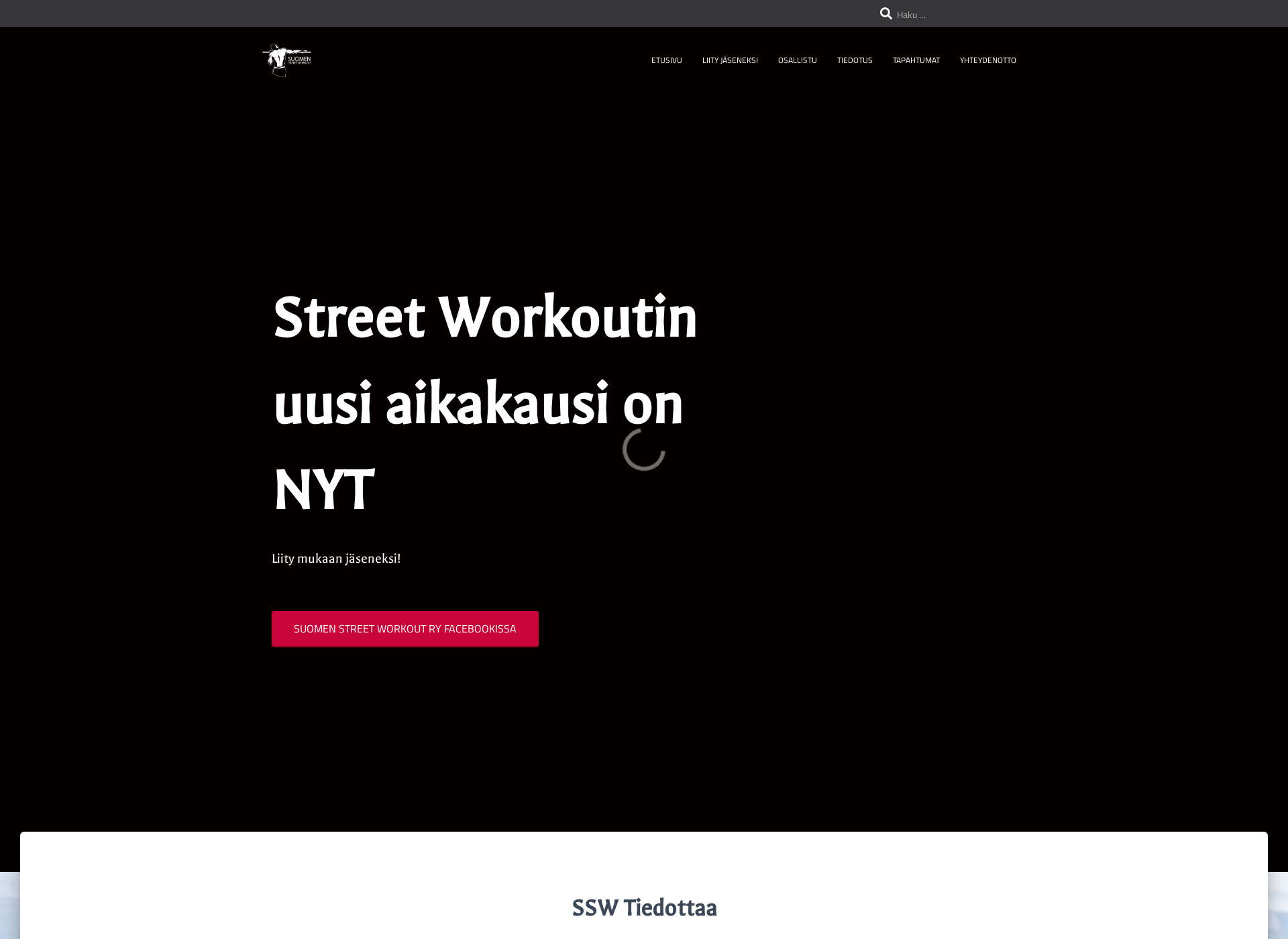 Screenshot for suomenstreetworkout.fi