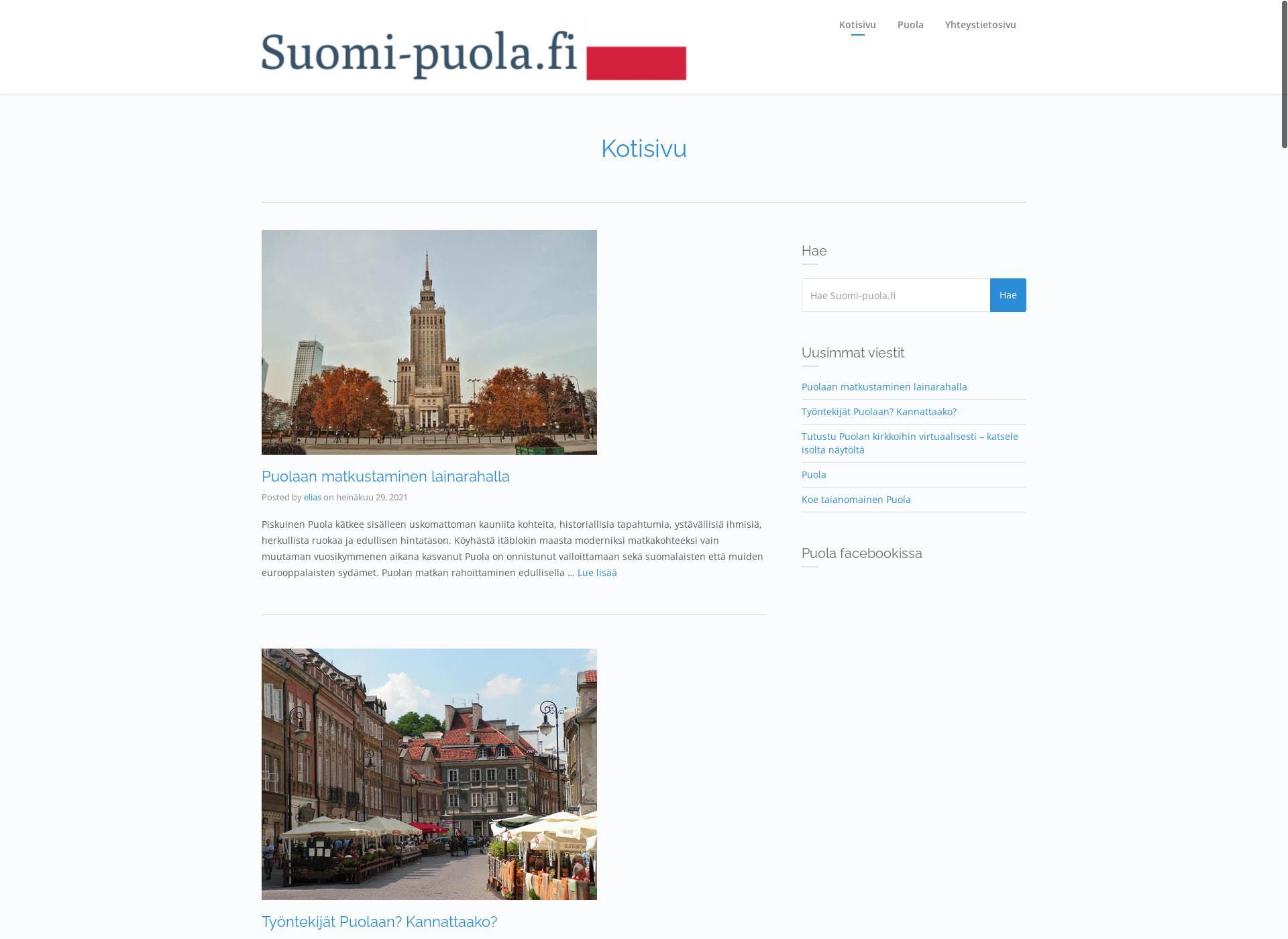 Screenshot for suomi-puola.fi