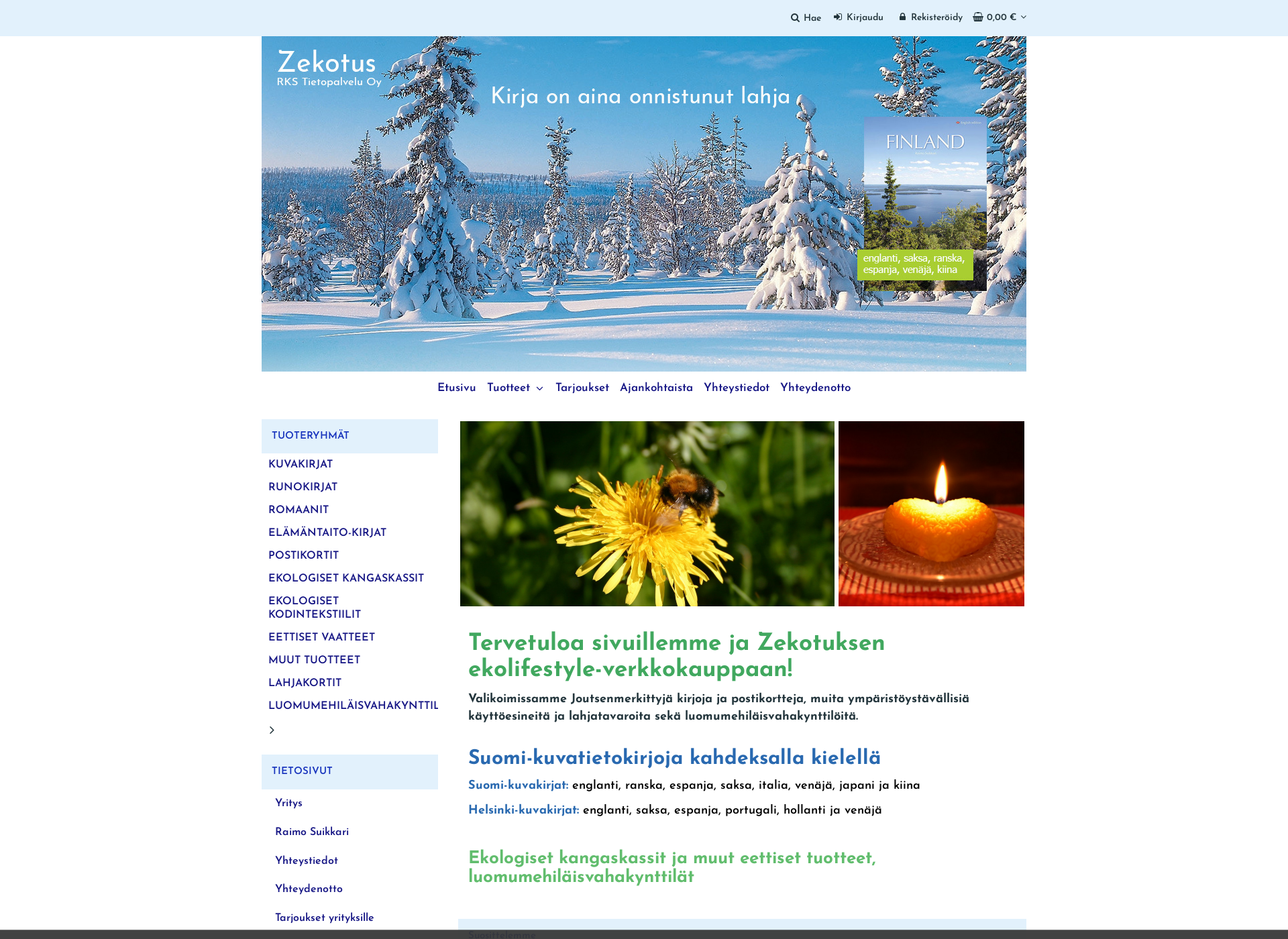 Screenshot for suomikirja.fi