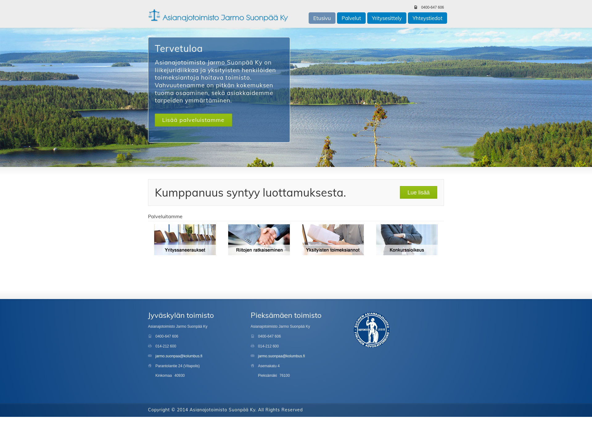 Screenshot for suonpaa.fi