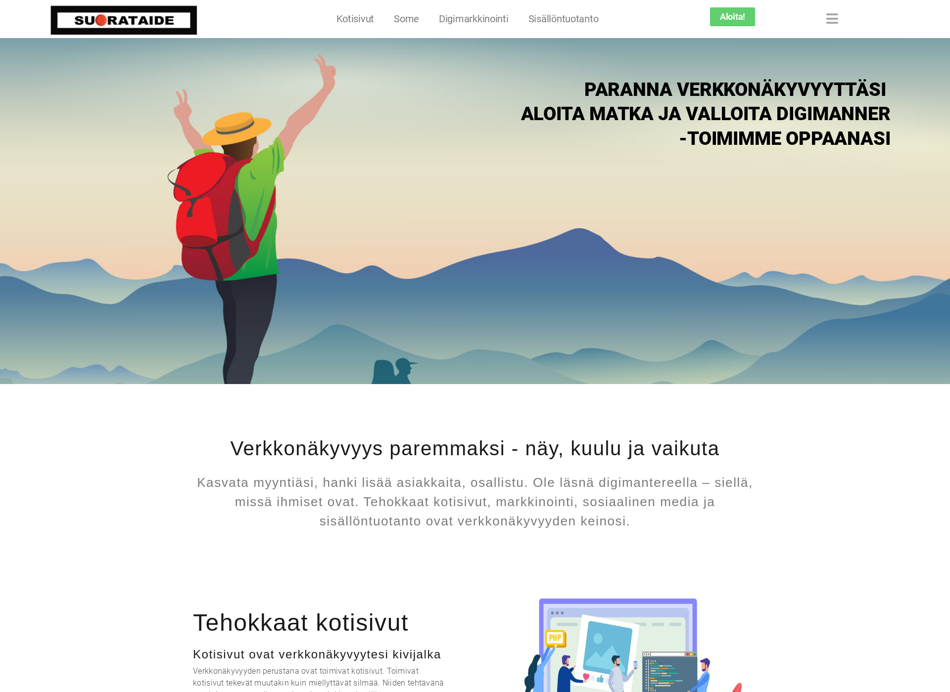 Screenshot for suorataide.fi